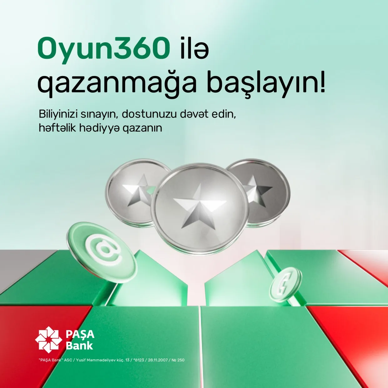 PAŞA Bank “Oyun 360” məhsulunu istifadəyə verdi